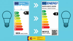 Etiquetas energéticas tipos bombilla LED