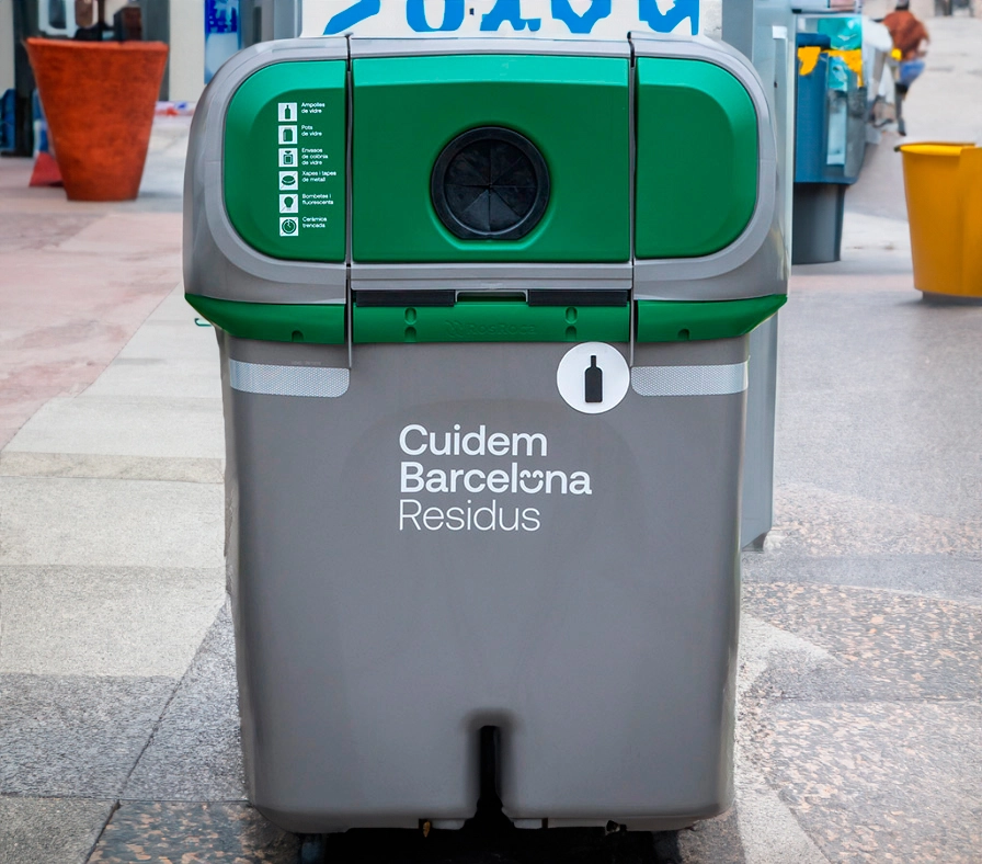 contenedores de colores para reciclaje