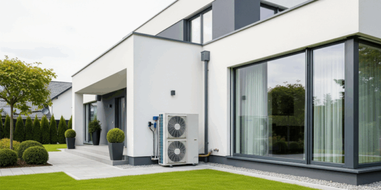 Maquinas aerotermia en casa