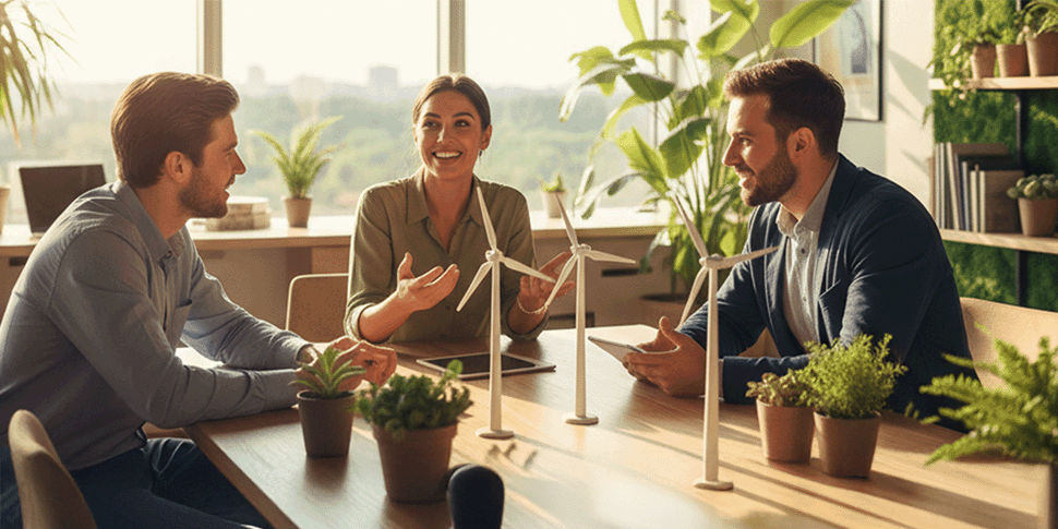 empresas ahorrando energía de forma eficiente