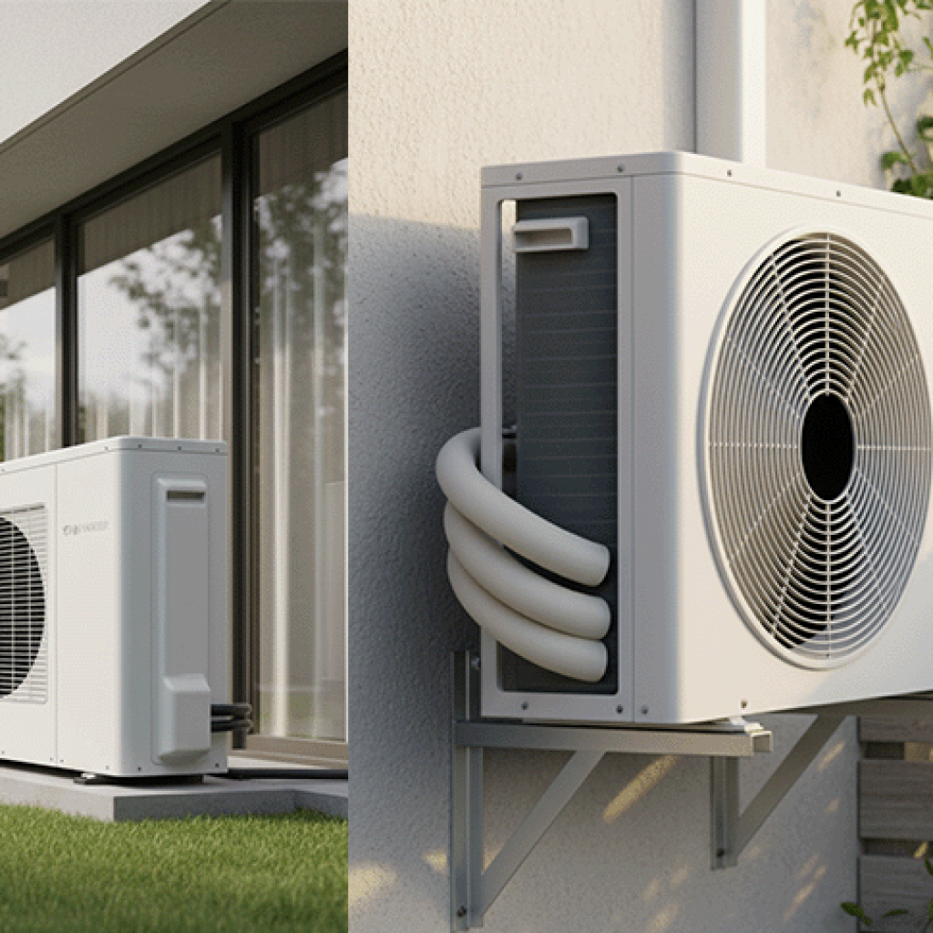 sistema de aerotermia y sistema de bomba de calor en una vivienda